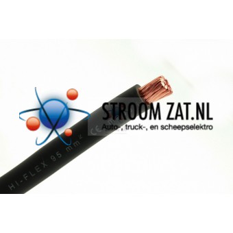 Accu kabel 95mm² soepel zwart