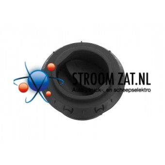 Uitstroomrooster 60 mm Afsluitbaar Zwart 