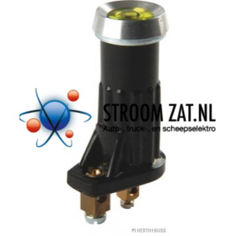 Controle lamp 8.5mm Geel