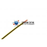 Kabel één aderig 2.0mm² Geel/Zwart á 100 Meter