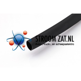 Krimpkous met Lijm Zwart 39.0 - 13.0mm per 10 centimeter