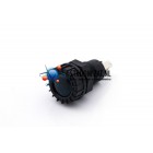 Controle lamp 12V of 24V blauw