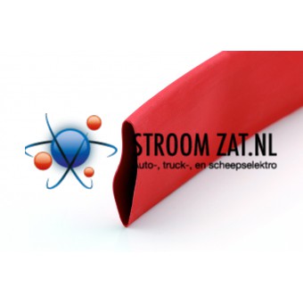 Krimpkous Rood 25.4 - 12.7mm per 1 meter