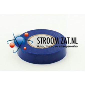 Tape PVC isolatie met lijmlaag 19mm x 25m blauw