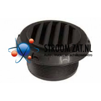 Uitstroomrooster 90 mm 45° Zwart