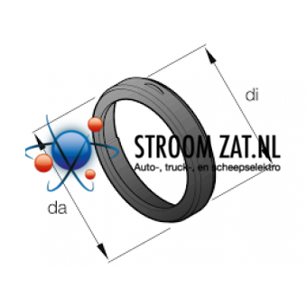 Verloopring 90 - 75 mm kunststof