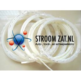 Brandstofleiding nylon 1,5/4,0/wit ( hard ) per meter